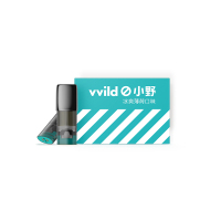 vvild小野 V1电子烟烟弹 烟油换弹 雾化弹 雾化器（每盒包含3颗）【冰爽薄荷】黑色烟嘴