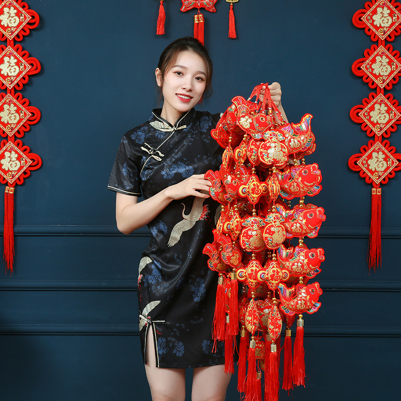 牛年春节装饰挂件 单只(五福系列)