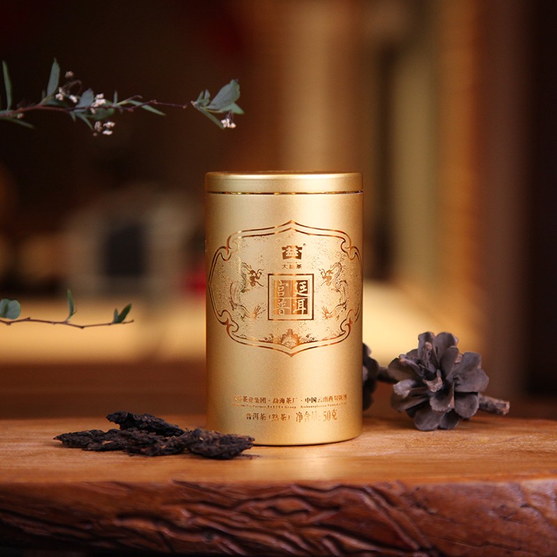 大益 高端普洱茶礼 商务礼盒宫廷普洱熟茶 300g高清大图