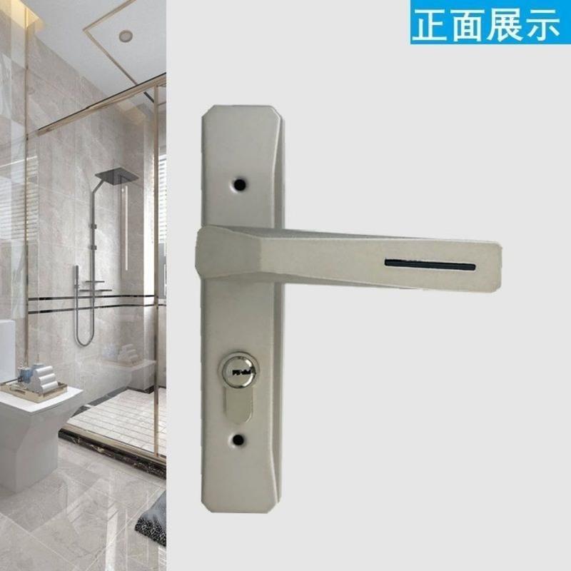 普通款沙镍色一把 不配锁舌 房间门锁无钥匙卫生间执手锁具浴室门锁厕所卫浴防锈卧室门锁110