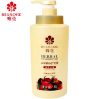 蜂花本草精华护发素男女士润泽丝滑损伤修护改善干枯毛躁1L润发乳 蜂花润泽丝滑本草精华1L护发素