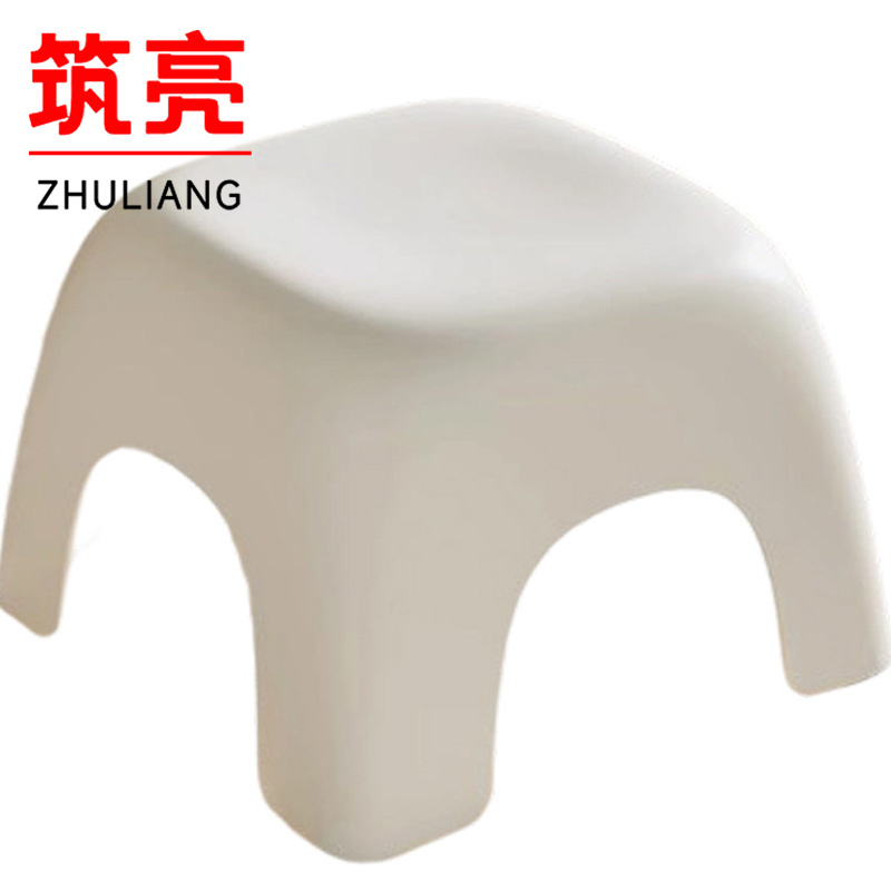 筑亮 塑料凳 大号白 把高清大图