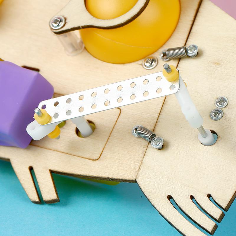 小制作小发明小学生拼装自制科学实验玩具电动仿生鱼袋装小螺丝刀工具