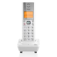 TCL D61 电话机 数字无绳电话 子母机 家用办公固定电话机 无线座机(一拖四)