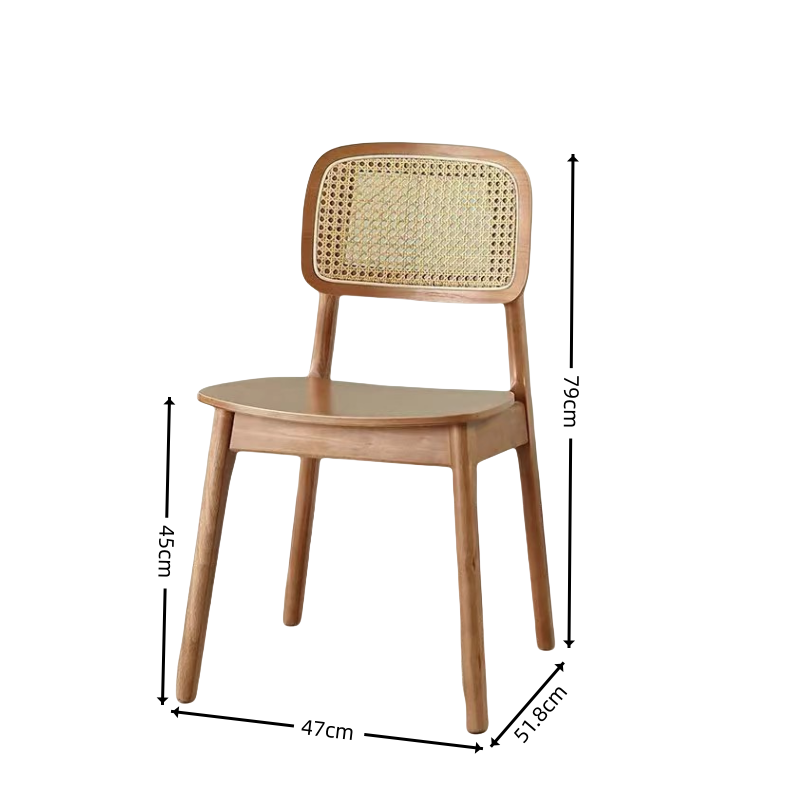 荺炬休闲椅实木面把高清大图