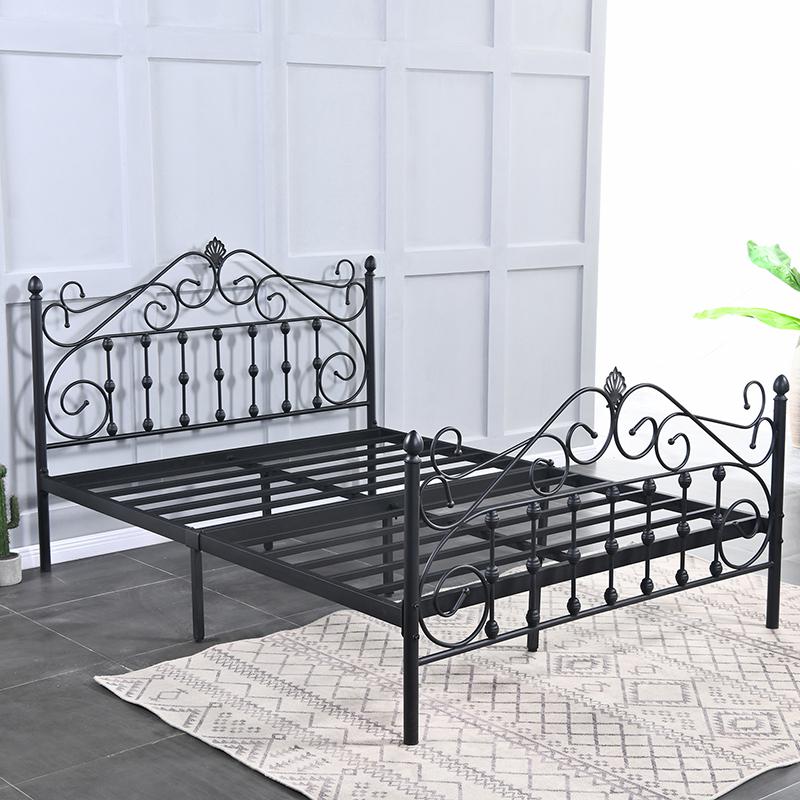 床现代简约铁艺1.5米单人床公主欧式铁架床铁艺床铁床1.8米双人床