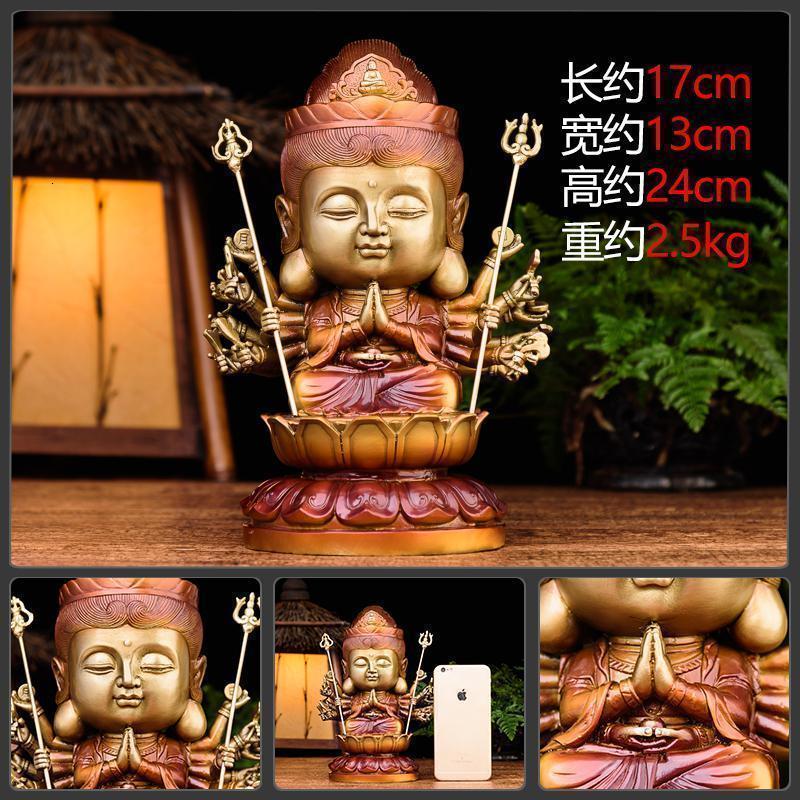 美帮汇千手观音佛像 生肖守护神属鼠菩萨家用居家供奉摆件高清大图