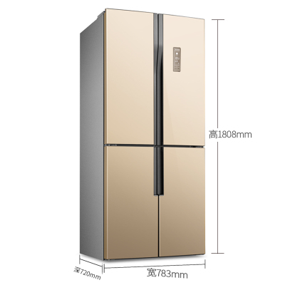 美菱（MELING）BCD-446WP9C 十字对开门 多门冰箱 电冰箱 冰箱变频 风冷 净味保鲜