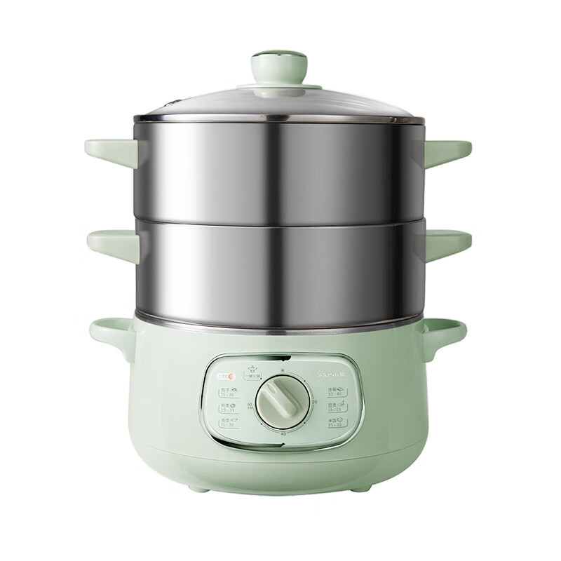 小熊(Bear)电蒸锅 三层不锈钢蒸笼分体式大容量多功能婴儿辅食锅炖蒸煮一体自动断DZG-D80Q8