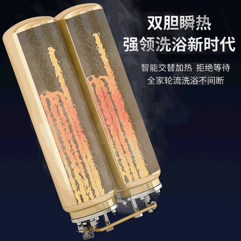 约克(YORK)YK-S9-25速热式电热水器25L双胆速热 智能恒温家用淋浴洗澡热水器5500W高清大图