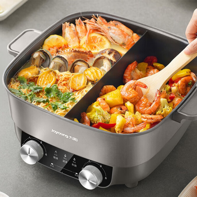 九阳电火锅6L隔热防烫独立控温耐磨耐用HG60-G650-B高清大图