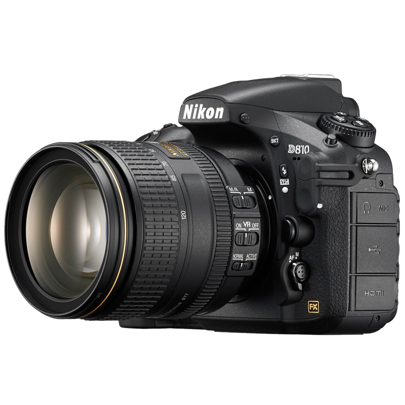 尼康(Nikon) 相机 D810+24-120(台)(闪迪64G极速卡 包 保护镜 三脚架 清洁套装 金刚膜 电池)