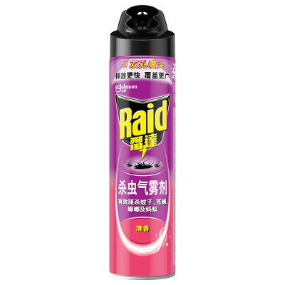 雷达杀虫气雾剂清香600ml 杀虫喷雾 有效灭杀蚊子苍蝇蟑螂蚂蚁