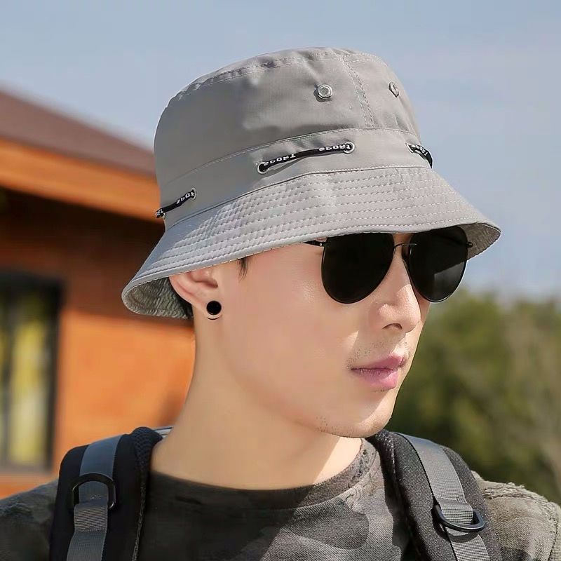 帽子男遮阳盆帽防晒帽户外女士青年太阳帽休闲男士钓鱼渔夫帽登山衫
