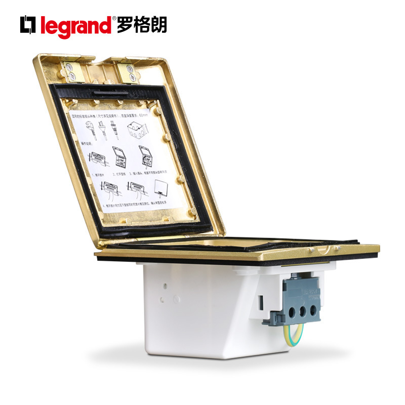 罗格朗(Legrand)地插座tcl地插全铜防水二三插隐藏式家用5五孔地面地板地插座面板地插