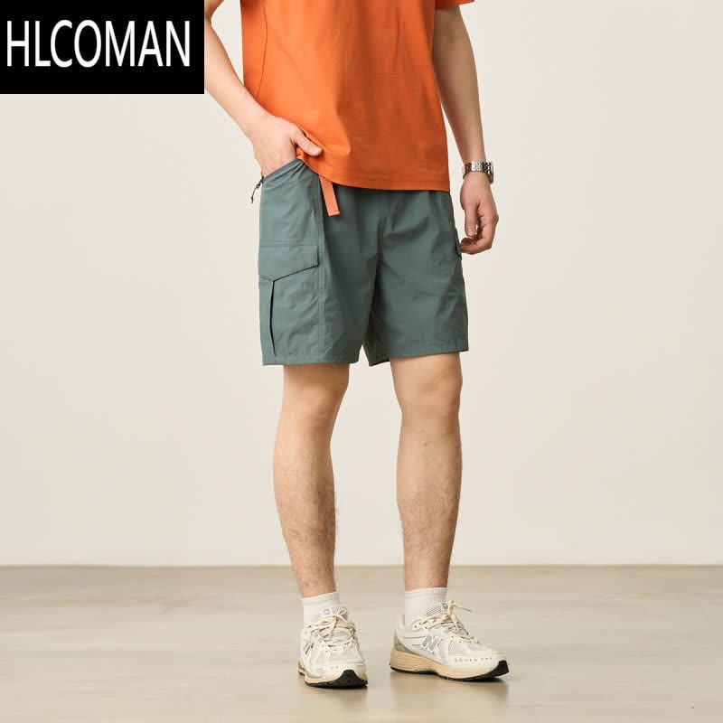 HLCOMANmwood简木男装[宽松版]145g四面弹轻户外吸湿速干工装短裤图片