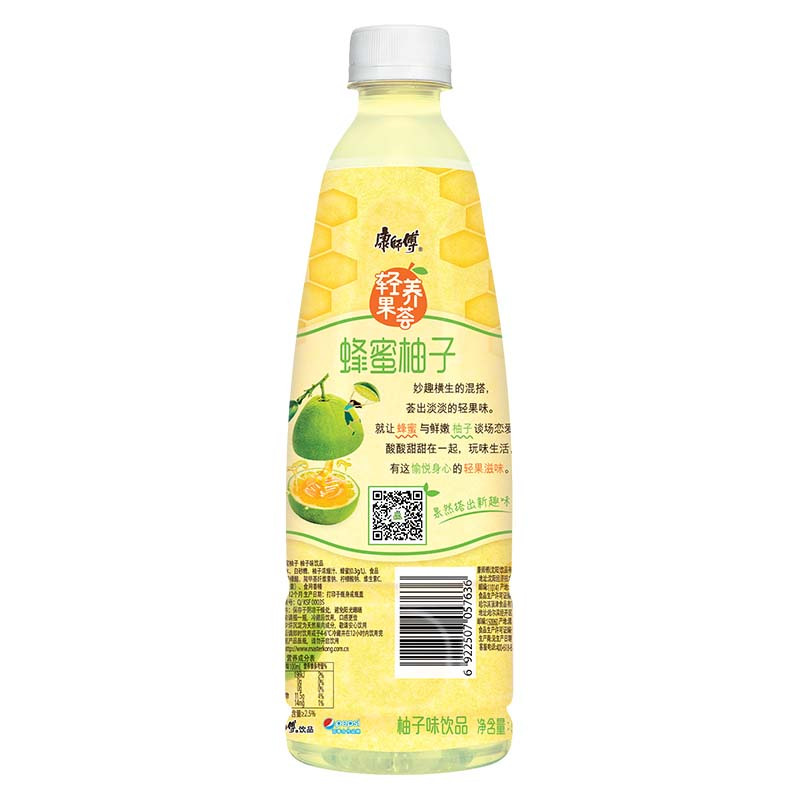 康师傅 蜂蜜柚子 柚子味饮品 500ml*15瓶