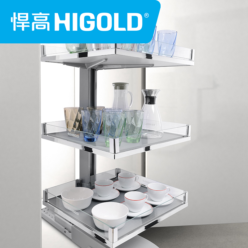 HIGOLD/悍高 太空舱幻影系列厨房橱柜拉篮侧式高柜拉篮高清大图