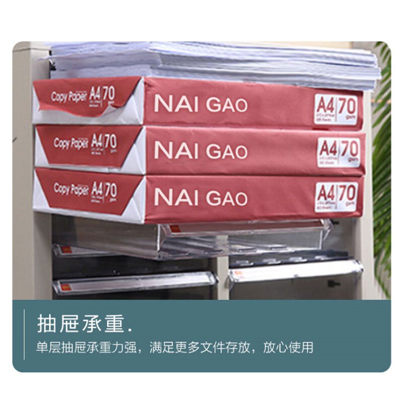 [一鹏]票据柜A4文件整理柜45抽带门办公柜文件柜收纳柜档案柜铁皮柜