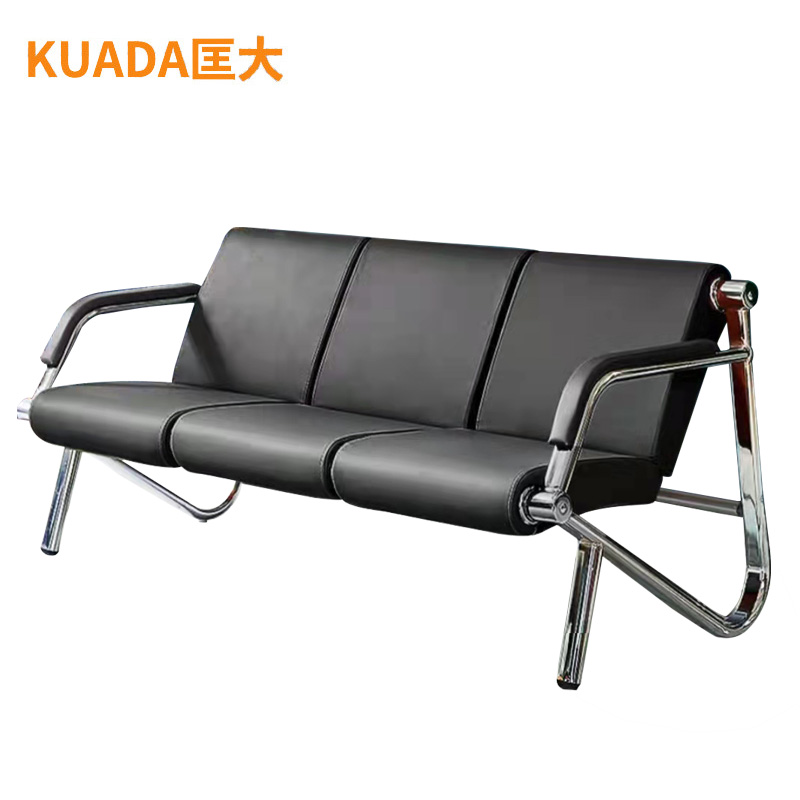 匡大 办公沙发 皮艺沙发 办公室接待沙发 牛皮 三人位 KDT817高清大图