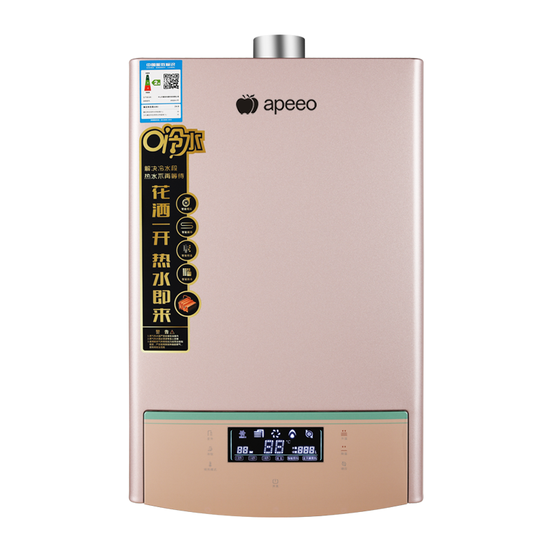 apeeo 11升零冷水燃气热水器JSQ19-FY-6303T天然气家用支持智能恒温功能CO报警防冻型强排式热水器