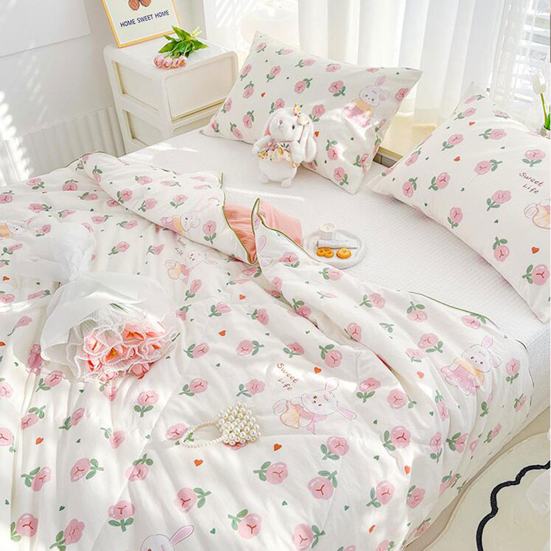 优福安达水洗双层纱大豆纤维夏被 BZ2025030006 /张高清大图