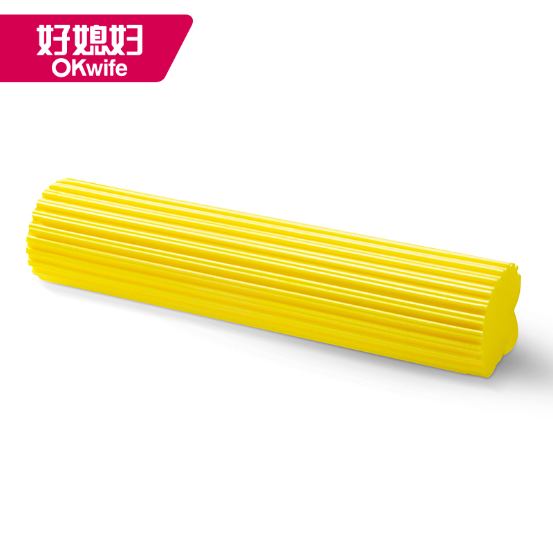 好媳妇滚轮式胶棉拖把替换头 吸水海棉拖把头拖布配件大全 1个装