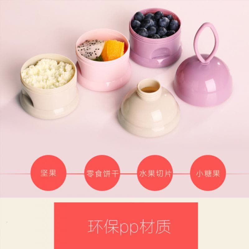 婴儿装奶粉盒便携式外出大容量宝宝分装储存罐迷你小号密封奶粉格图片