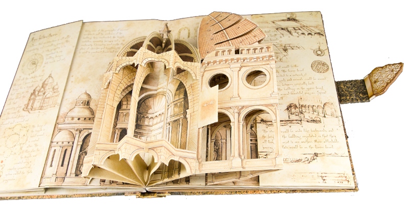 [正版]中商原版达芬奇 发明手记 (立体书)英文原版 Inventions: Leonardo Da Vinci 达芬高清大图