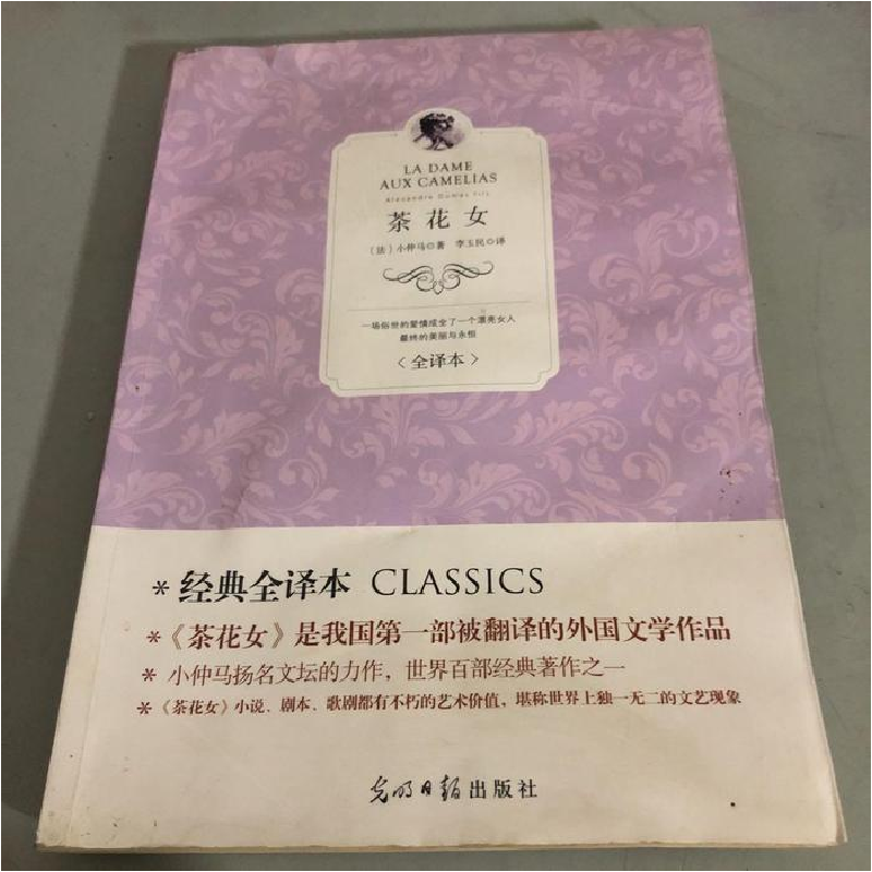 正版新书】(此书)光明岛·经典全译本--茶花女【法】小仲马 159787