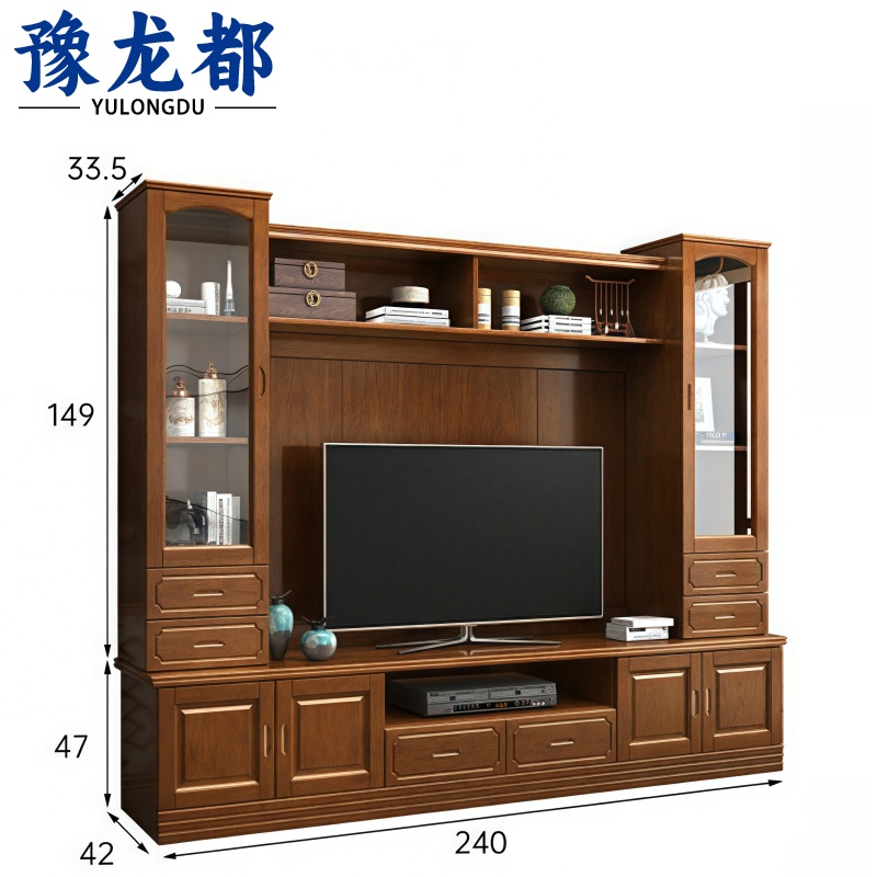 豫龙都 电视背景柜 2.4m 个