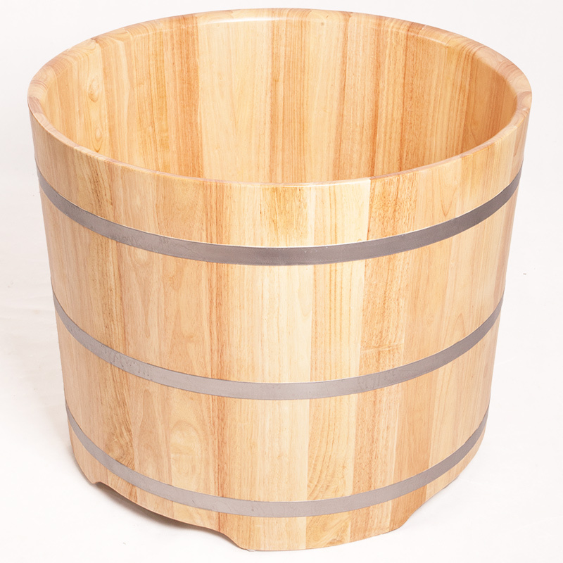soowoo橡木圆木桶浴桶家用日式小