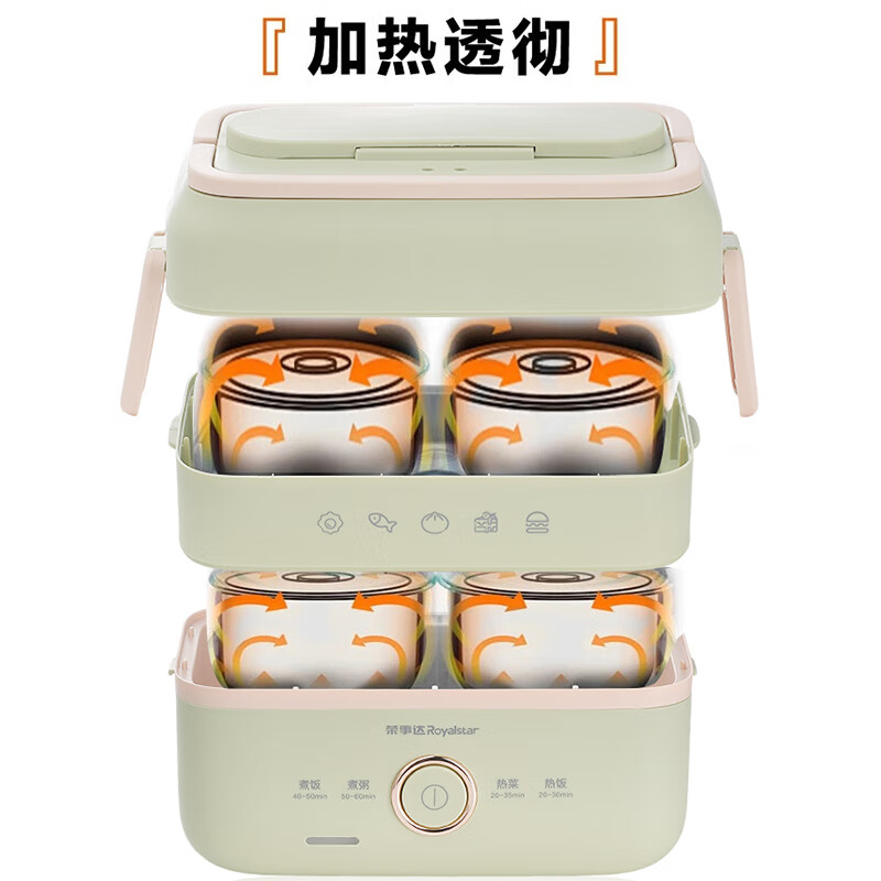 荣事达电蒸饭盒(带4个内胆)RFH35A高清大图