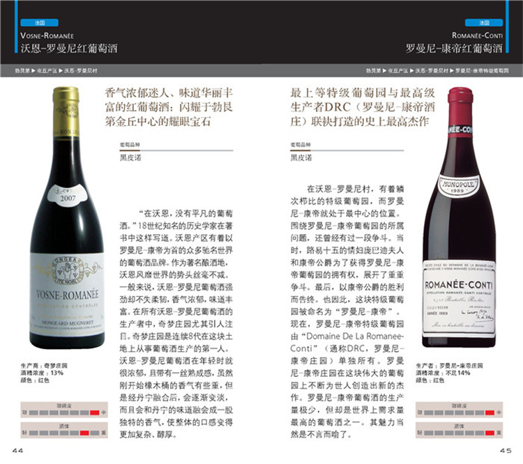 [正版]葡萄酒笔记 世界名酒葡萄酒红酒鉴赏知识法国意大利西班牙澳大利亚新西兰红白葡萄酒工艺美酒种类品尝选购品酒技巧美食高清大图