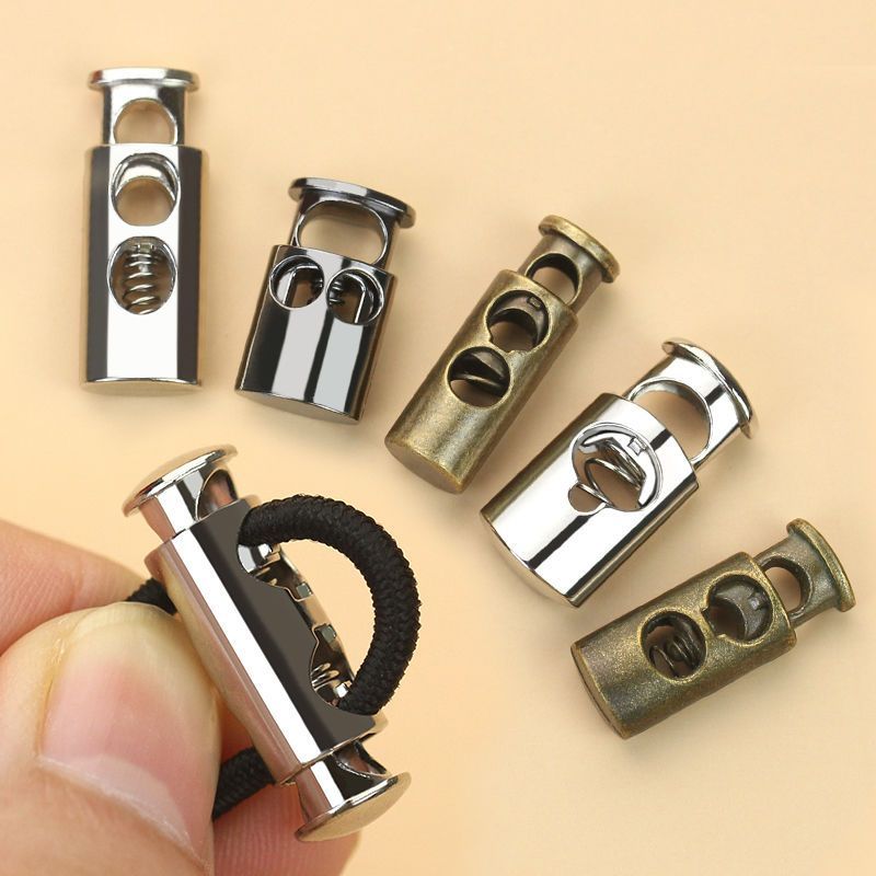 金属弹簧扣猪鼻扣松紧调节吊钟抽绳卡扣帽子扣羽绒服衣服止绳扣松紧带