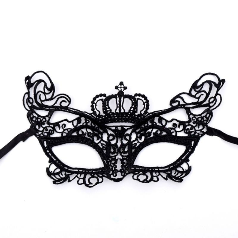 蕾丝眼罩面具女半脸舞会派对性感情趣万圣节道具公主成人面具儿童 a款