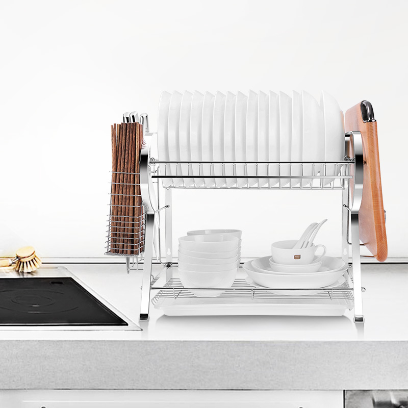 炊大皇(COOKER KING) 厨具架 LSJ40A 多功能沥水架 优质加厚不锈钢 多功能收纳架高清大图