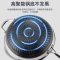 赫巴兹HZIB 第六代炒锅轻油烟无涂层316食品级不锈钢34cm满屏蜂窝平底炒菜锅电磁炉明火燃气通用锅具