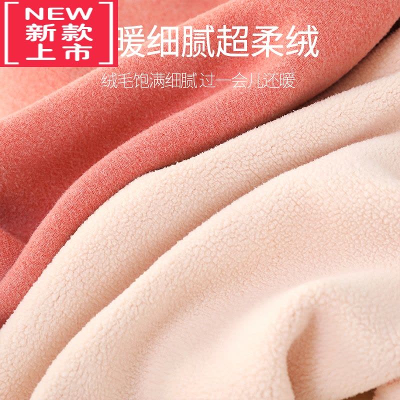 可莉允儿童保暖裤一体绒女童校服器棉裤内穿冬季男童宝宝加绒高腰裤子图片