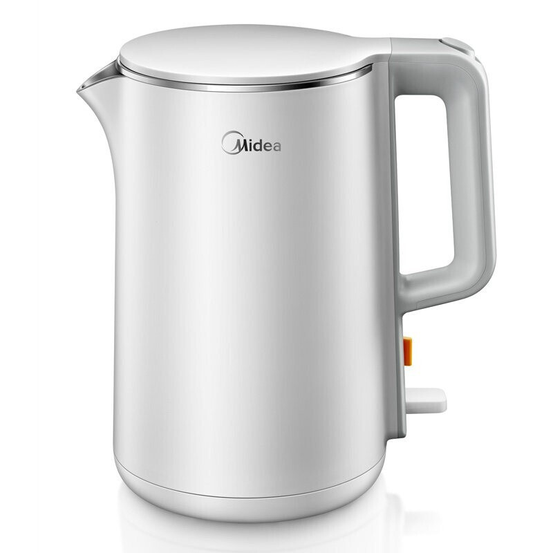 美的(Midea)电水壶热水壶电热水壶304不锈钢水壶1.5L双层防烫全钢无缝烧水壶HJ1515aJ1512d
