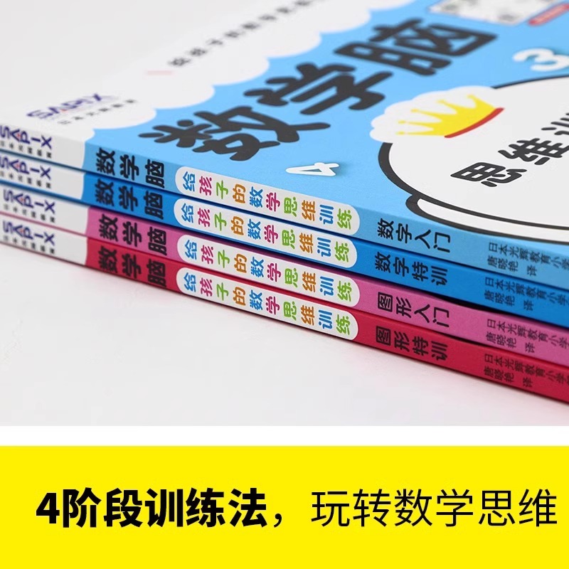 [10册]数学脑全系列 [正版]数学脑思维训练幼儿园大班入学准备一二三四五年级启蒙认知全脑开发培养热爱独立思考的儿童自主高清大图