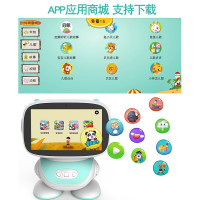爱卖萌小帅智能机器人9英寸屏高科技AI语音唤醒早教陪伴趣味对答WiFi视频通话3-14岁开发脑力男孩女孩家教机蓝色32G