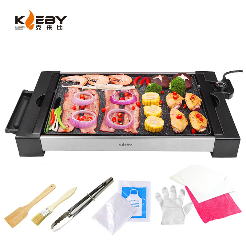 克来比（KLEBY） KLB9050 中号 家用无烟电烧烤炉 烧烤架 烤肉机 煎烤机 韩式烤肉盘 bd