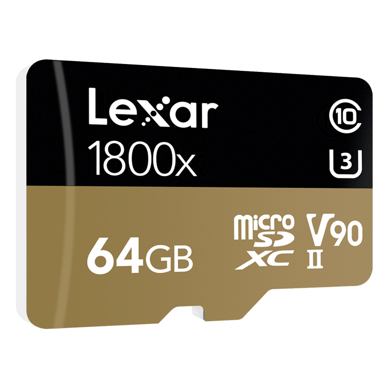 雷克沙（Lexar）64GB TF卡1800X U3 高速读270MB/s 写150MB手机内存卡存储卡
