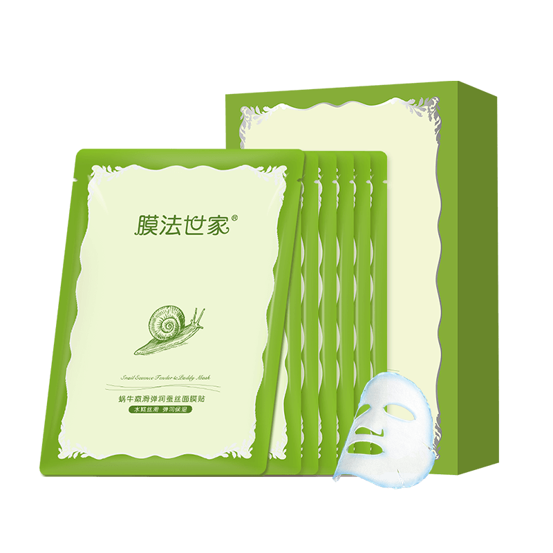 膜法世家蜗牛嫩滑弹润蚕丝面膜贴7片装 弹润嫩滑 补水保湿