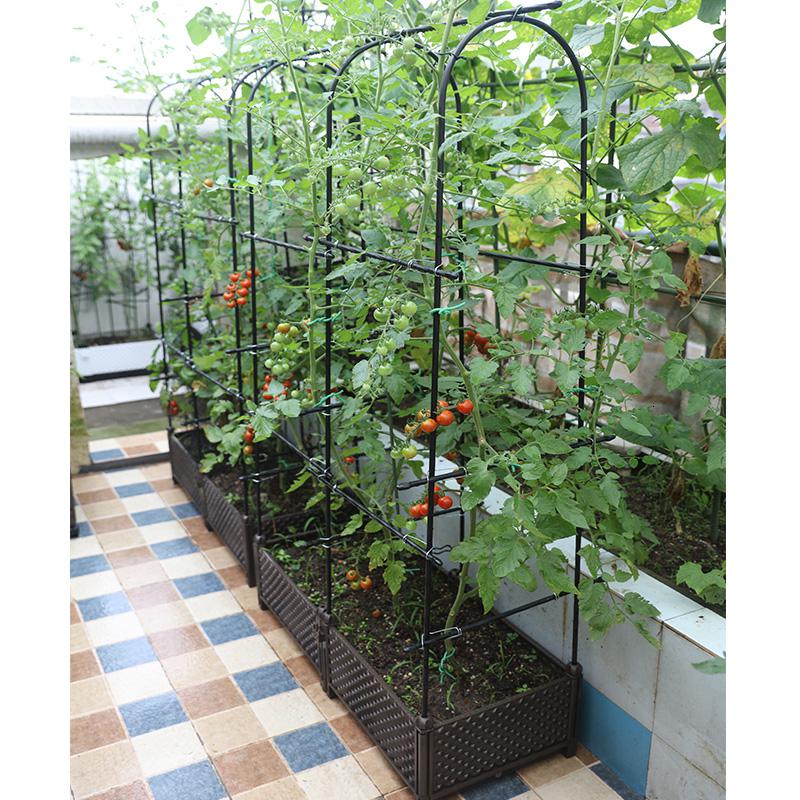 家用阳台种植箱弹痕屋顶菜园园艺种菜盆塑料花盆室内外花卉架盆种植