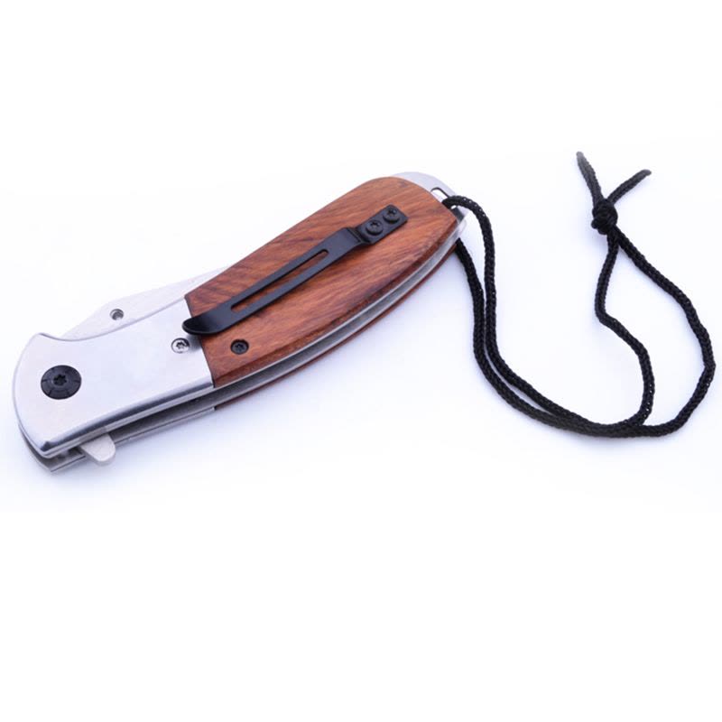 狐狸折刀 户外随身野营刀 口袋折叠刀 防护防卫刀 探险刀 高硬度战术快开救生刀 收藏礼品刀 木把刀 水果刀图片