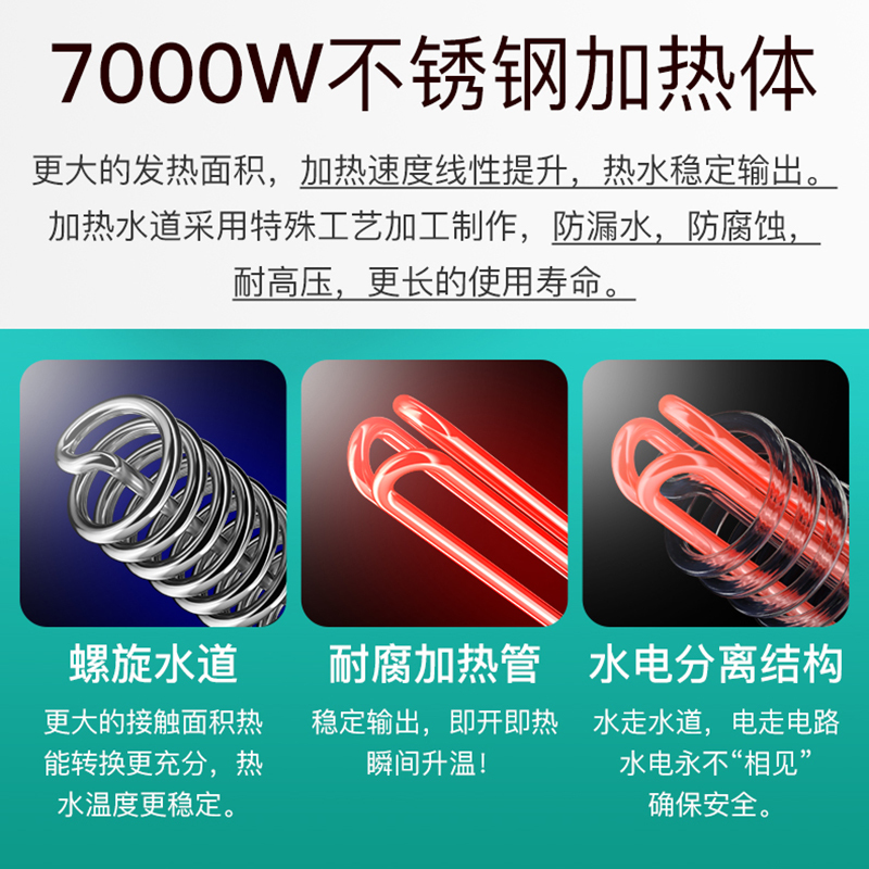 四季沐歌(MICOE) H70-M02即热式热水器7KW 典雅红.