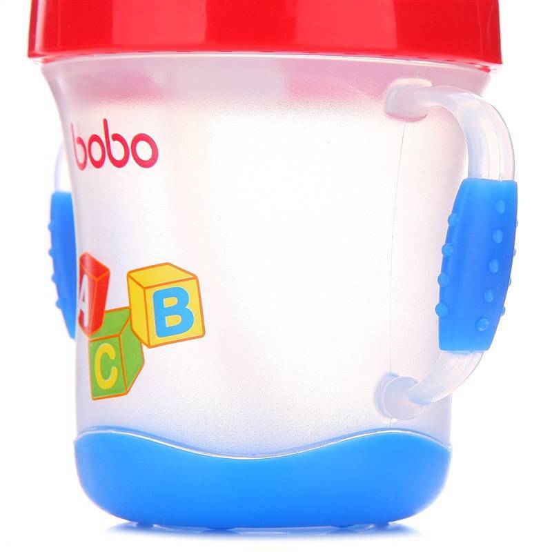 乐儿宝(bobo)安全软嘴杯PP学饮杯水杯水壶 170ML红色 适用年龄6个月以上