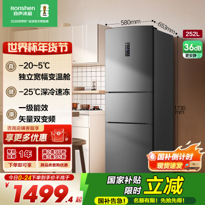 容声冰箱BCD-252WD18NP